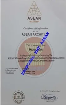 Sertifikat ASEAN Engineer PT KMT