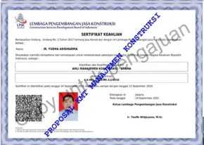 Sertifikat Badan Usaha Konstruksi PT KMT